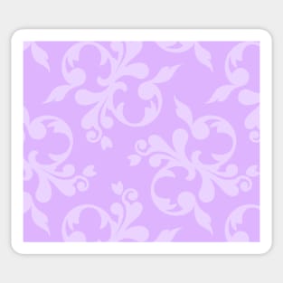 Light Purple Scrollwork Sticker